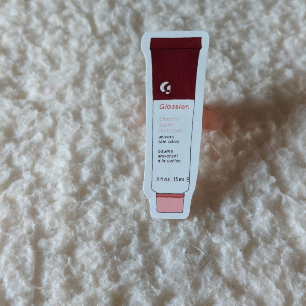 Glossier balm dotcom sticker